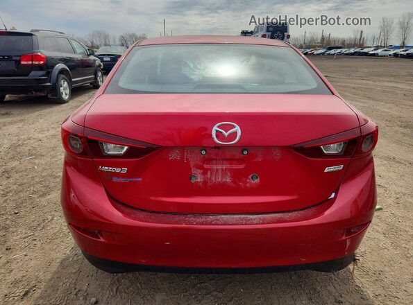 JM1BN1U72H1123408 2017 MAZDA 3 Red Вид ззаду