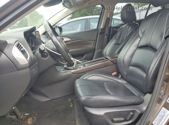 JM1BN1V70H1105035 2017 MAZDA 3 Gray Widok wnętrza z przodu