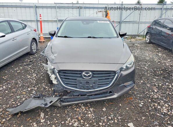 JM1BN1V70H1105035 2017 MAZDA 3 Gray Widok z przodu