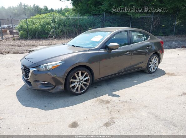 JM1BN1V70H1105259 2017 MAZDA 3 Brown Առջևի ձախ երեք քառորդ տեսարան
