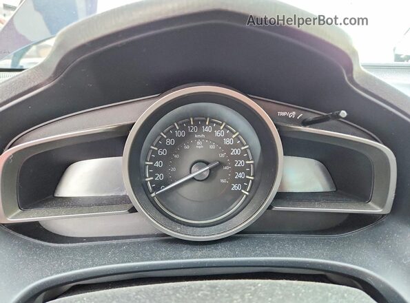 JM1BN1V75J1165978 2018 MAZDA 3 Blue Widok zestawu wskaźników