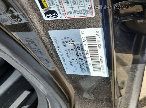 JM1BN1V77H1103377 2017 MAZDA 3 Charcoal Engine compartment view