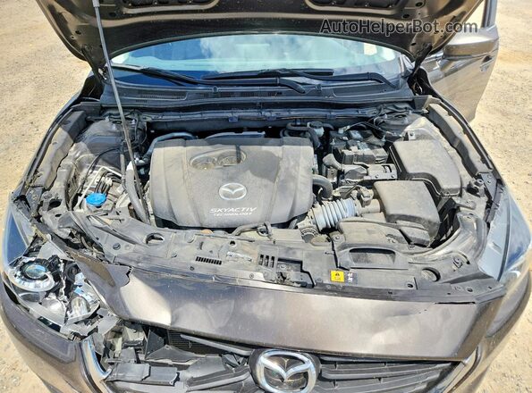 JM1BN1V77H1103377 2017 MAZDA 3 Charcoal Rear interior view