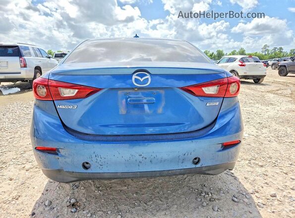 JM1BN1W35H1100554 2017 MAZDA 3 Blue უკანა ხედი