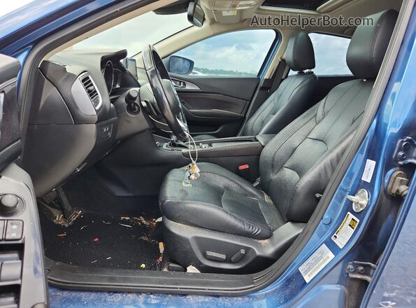 JM1BN1W35H1100554 2017 MAZDA 3 Blue წინა სალონის ხედი