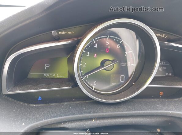 JM1BN1W35H1104751 2017 MAZDA 3 Red Вид задніх сидінь