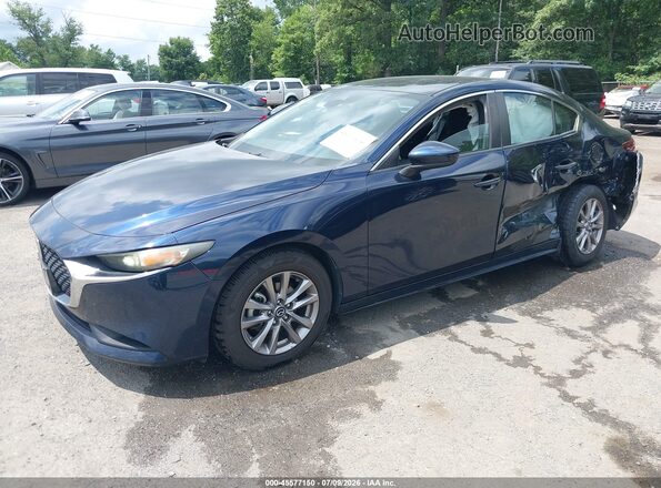 JM1BPAAL0M1338761 2021 MAZDA 3 Blue Առջևի ձախ երեք քառորդ տեսարան