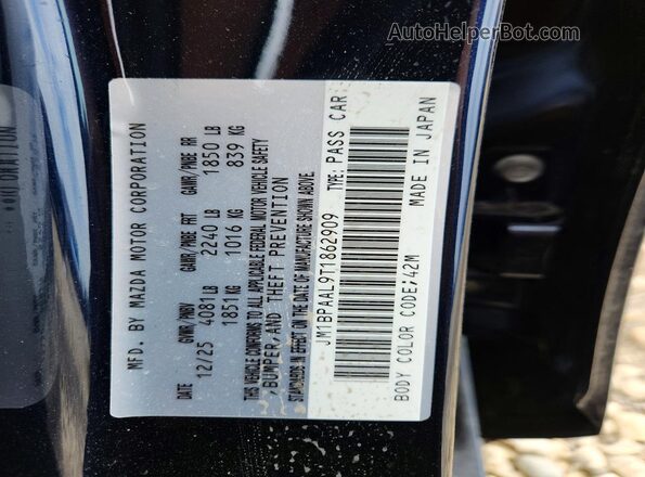 JM1BPAAL9T1862909 2026 MAZDA 3 Blue Widok komory silnika