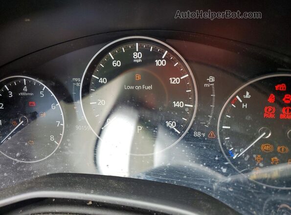 JM1BPAALXM1313849 2021 MAZDA 3 Black Вид щитка приладів