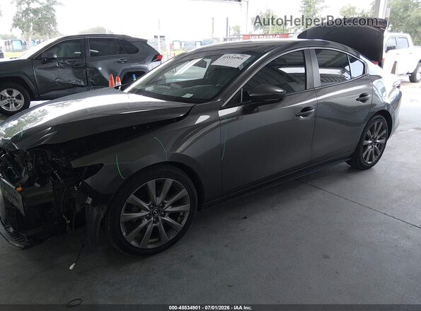 JM1BPABL0M1324860 2021 MAZDA 3 Gray Առջևի ձախ երեք քառորդ տեսարան