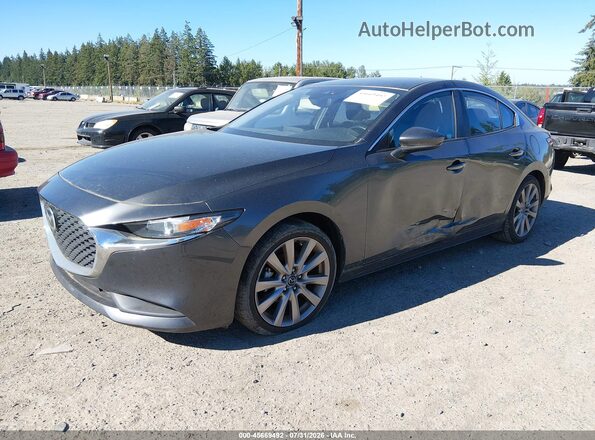 JM1BPABL0M1346065 2021 MAZDA 3 Черный Передняя левая четверть
