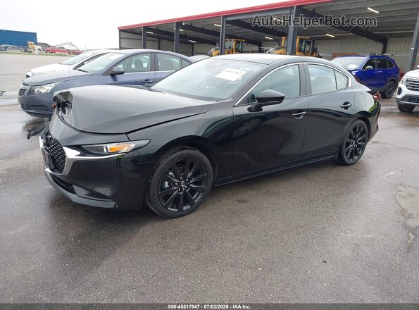 JM1BPABL1T1885552 2026 MAZDA 3 Black Առջևի ձախ երեք քառորդ տեսարան