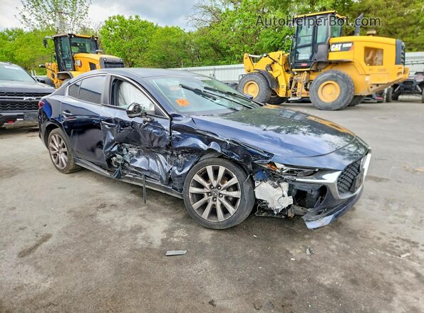 JM1BPABL4M1333917 2021 MAZDA 3 Синий Передняя правая четверть