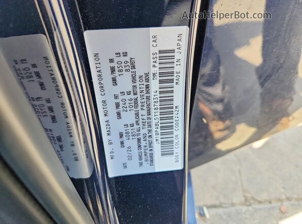 JM1BPABL5T1878314 2026 MAZDA 3 Blue ძრავის განყოფილების ხედი