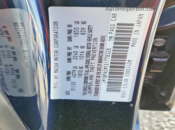 JM1BPACM1S1778328 2025 MAZDA 3 Blue Vista del compartimento del motor