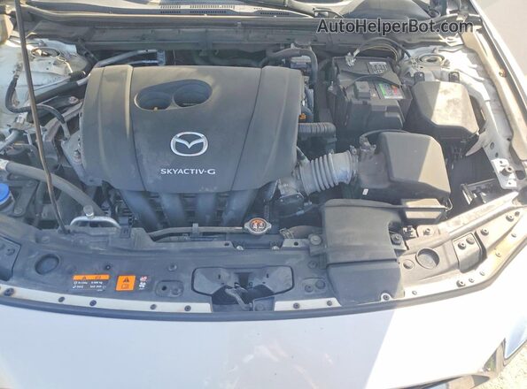 JM1BPADL1M1334326 2021 MAZDA 3 White Widok wnętrza z tyłu