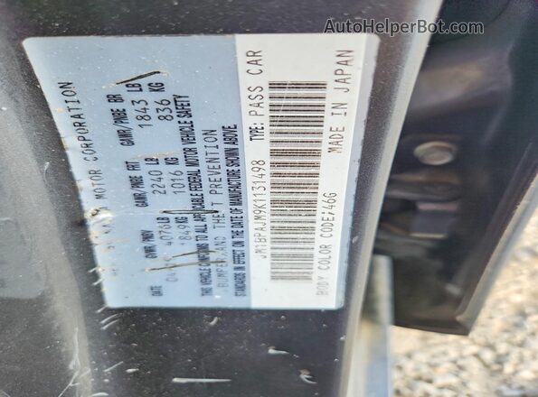 JM1BPAJM9K1131498 2019 MAZDA 3 Black Engine compartment view
