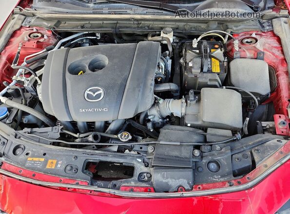 JM1BPAKL7M1349190 2021 MAZDA 3 Red Widok wnętrza z tyłu