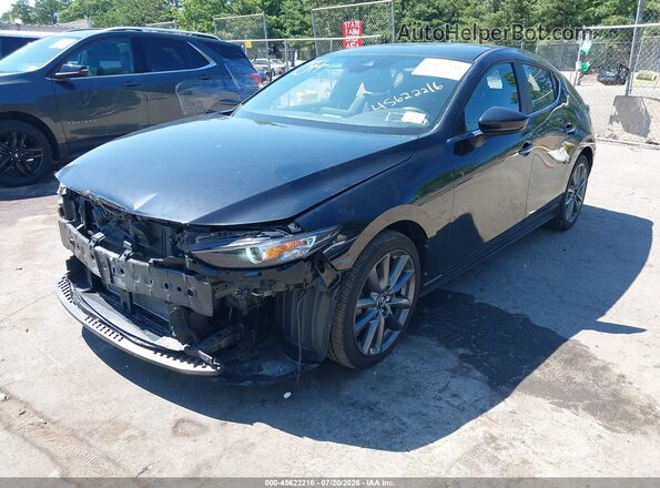 JM1BPAKL8M1337503 2021 MAZDA 3 Черный Передняя левая четверть