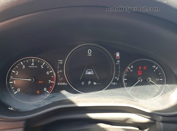 JM1BPALL9N1519209 2022 MAZDA 3 Silver ხელსაწყოთა პანელის ხედი
