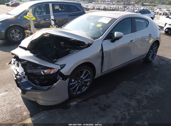JM1BPALM2S1757794 2025 MAZDA 3 Gray წინა მარცხენა ხედი სამი მეოთხედიდან