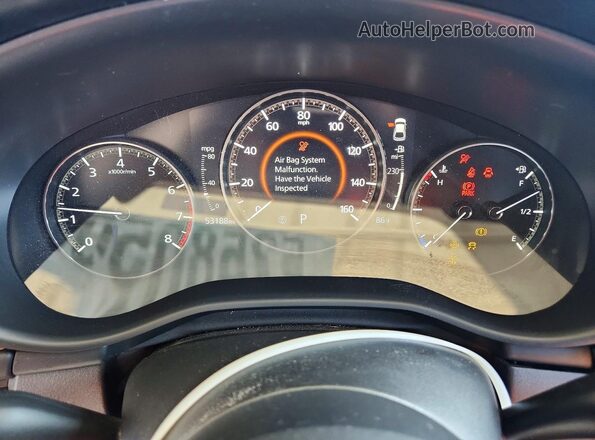 JM1BPALMXL1175900 2020 MAZDA 3 Black Instrument cluster view