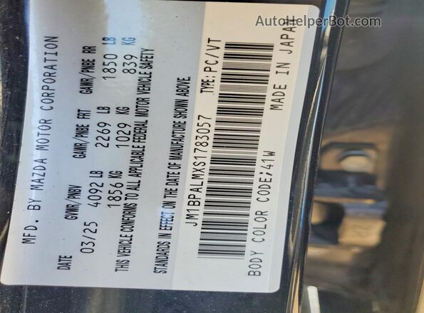 JM1BPALMXS1783057 2025 MAZDA 3 Черный Вид подкапотного пространства