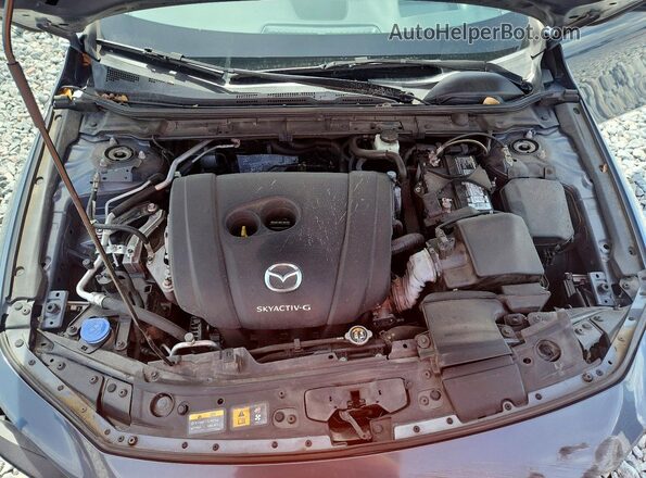 JM1BPAML0M1337573 2021 MAZDA 3 Blue Սալոնի հետևի տեսք