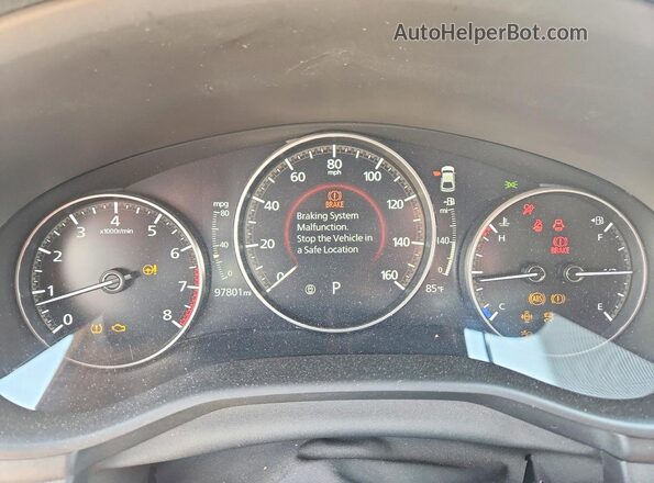 JM1BPAML1M1312326 2021 MAZDA 3 Black Вид щитка приладів