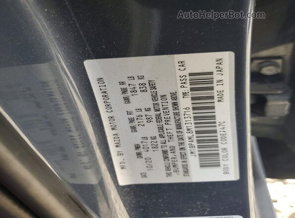 JM1BPAML8M1313716 2021 MAZDA 3 Gray Շարժիչի բաժամունքի տեսք