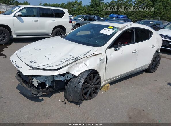 JM1BPANM3K1144287 2019 MAZDA 3 Белый Передняя левая четверть