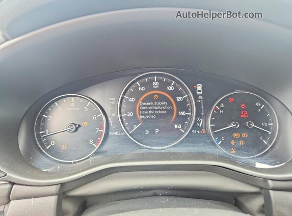 JM1BPBAM7K1118786 2019 MAZDA 3 White ხელსაწყოთა პანელის ხედი