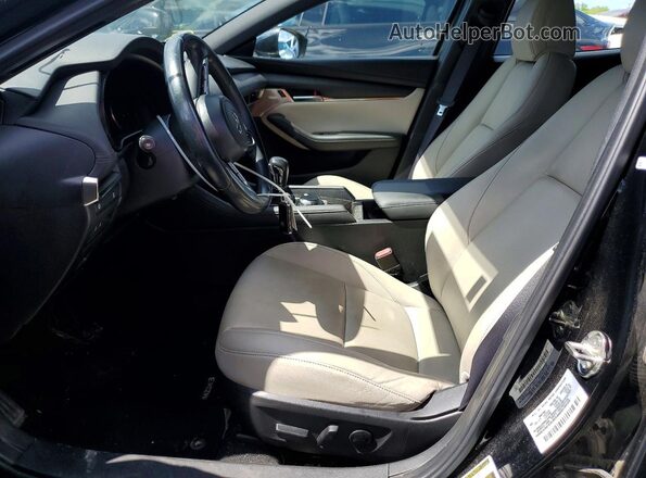 JM1BPBMM3K1140375 2019 MAZDA 3 Black Widok wnętrza z przodu
