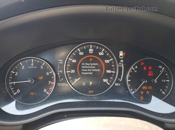 JM1BPBMMXL1164710 2020 MAZDA 3 Синий Вид щитка приборов