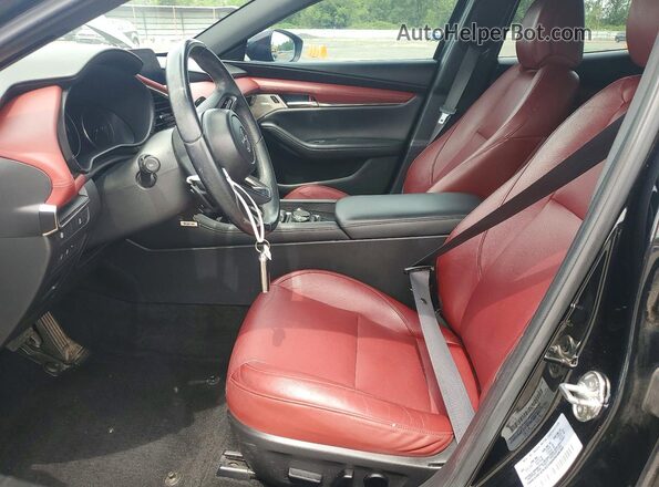 JM1BPBNM2L1172833 2020 MAZDA 3 Black Widok wnętrza z przodu