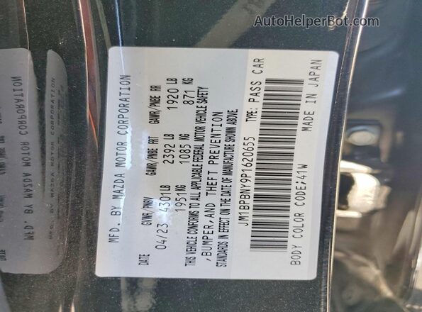 JM1BPBNY9P1620655 2023 MAZDA 3 Black ძრავის განყოფილების ხედი
