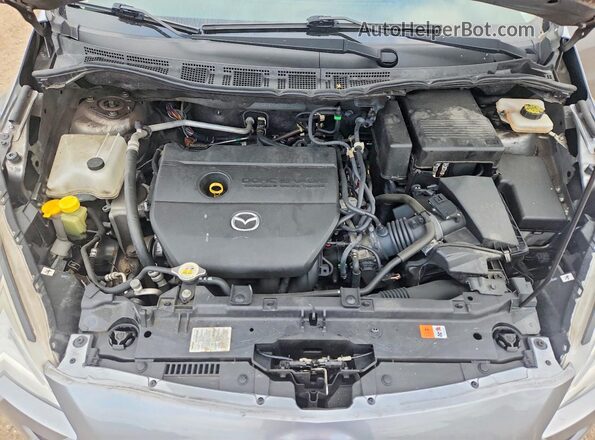 JM1CW2CL6H0194610 2017 MAZDA 5 Silver Widok komory silnika