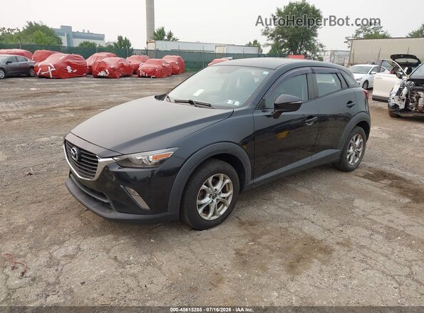 JM1DKBC70G0117894 2016 MAZDA CX-3 Black წინა მარცხენა ხედი სამი მეოთხედიდან
