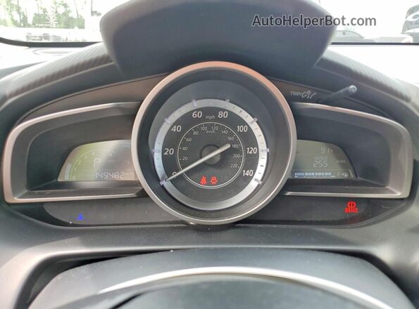 JM1DKBC73G0121616 2016 MAZDA CX-3 White Vista del cuadro de instrumentos