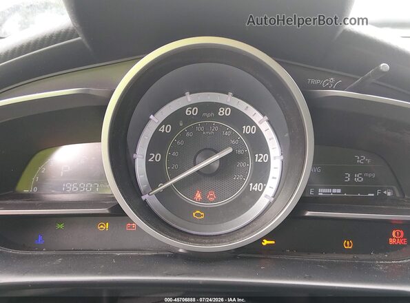 JM1DKBC75G0116188 2016 MAZDA CX-3 Black Vista de los asientos traseros