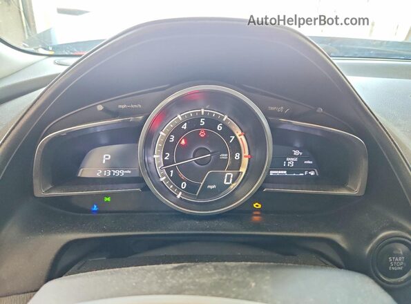JM1DKBD73G0113174 2016 MAZDA CX-3 Gray Vista del cuadro de instrumentos