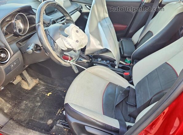 JM1DKBD74G0102832 2016 MAZDA CX-3 Red Widok wnętrza z przodu