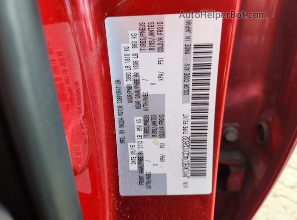 JM1DKBD74G0102832 2016 MAZDA CX-3 Red Widok komory silnika