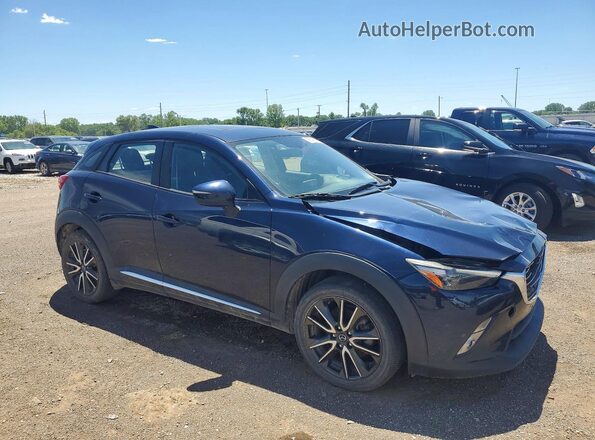 JM1DKBD78G0125725 2016 MAZDA CX-3 Blue Delantero derecho