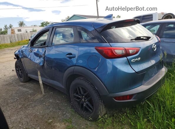 JM1DKDB73J0313493 2018 MAZDA CX-3 Blue Задня ліва чверть