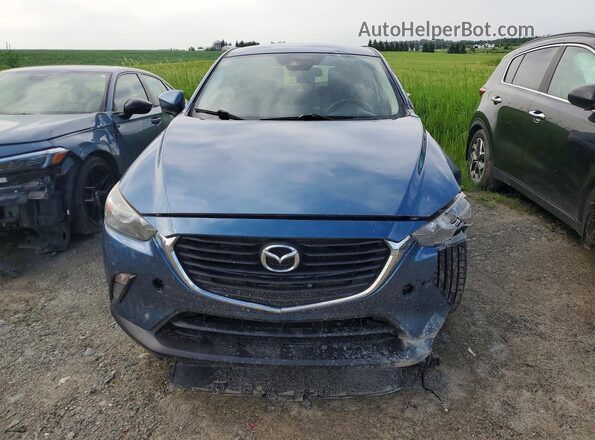 JM1DKDB73J0313493 2018 MAZDA CX-3 Blue Вид спереду