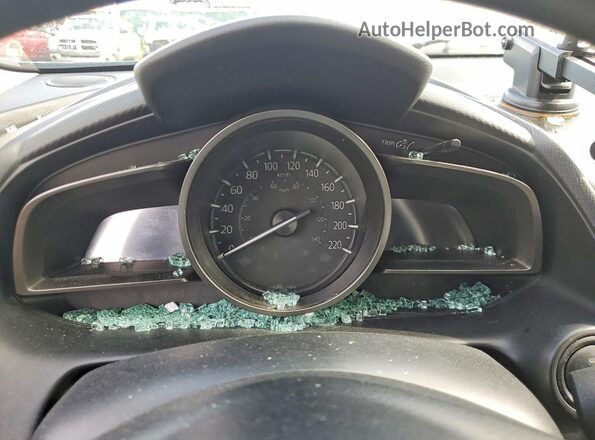 JM1DKDB73J0313493 2018 MAZDA CX-3 Blue Вид щитка приладів