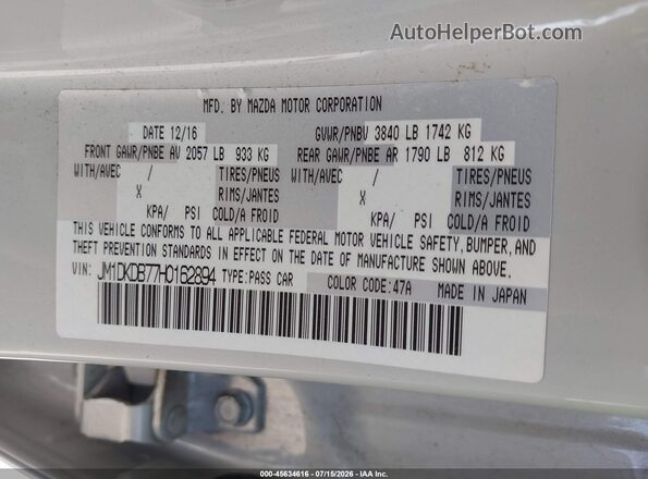 JM1DKDB77H0162894 2017 MAZDA CX-3 Бежевый Вид подкапотного пространства