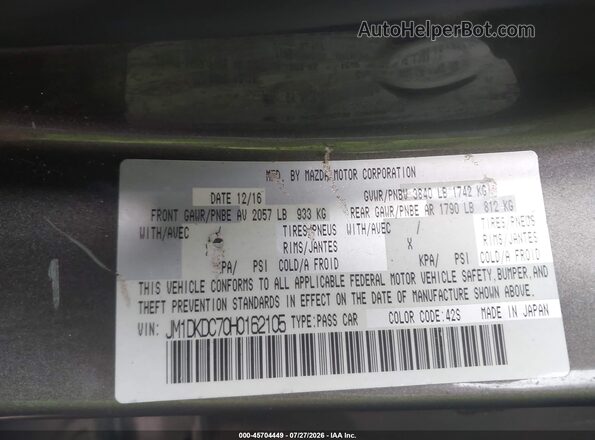 JM1DKDC70H0162105 2017 MAZDA CX-3 Brown Widok komory silnika