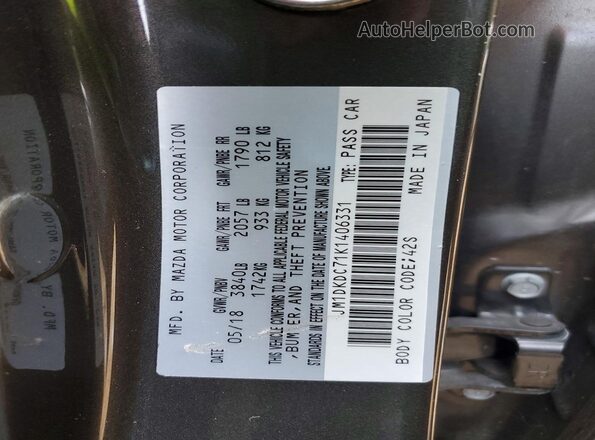 JM1DKDC71K1406331 2019 MAZDA CX-3 Gray Engine compartment view